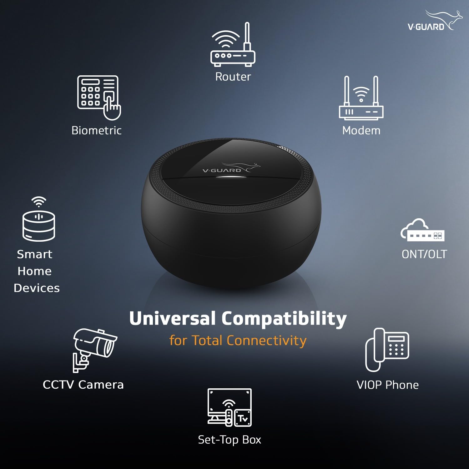 V-Guard Envibe Router UPS | 4-5 Hours of Uninterrupted Internet